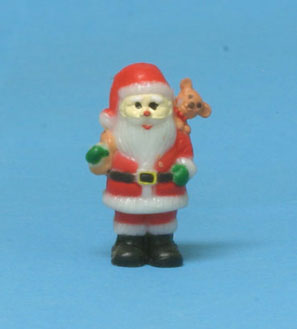 Dollhouse Miniature Santa, Assorted Designs, 3/4" H